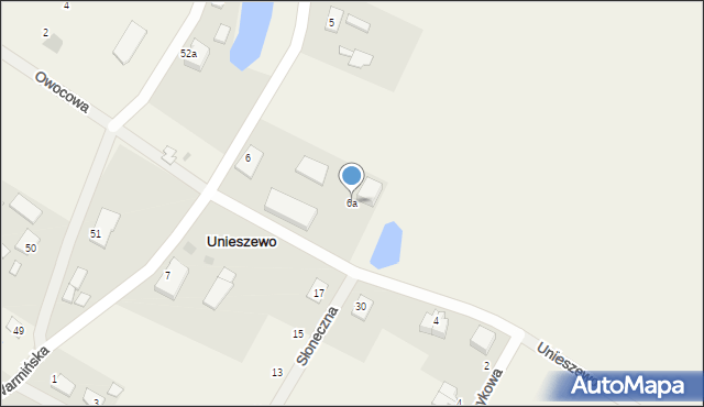 Unieszewo, Unieszewo, 6a, mapa Unieszewo