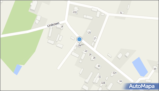 Unikowo, Unikowo, 24a, mapa Unikowo