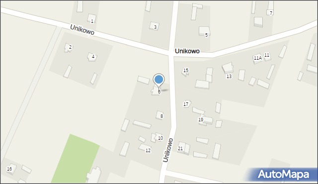 Unikowo, Unikowo, 6, mapa Unikowo