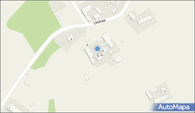 Unimie, Unimie, 9, mapa Unimie