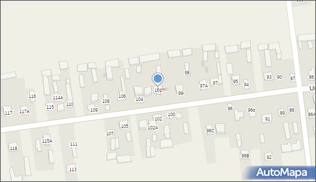 Unin, Unin, 101, mapa Unin