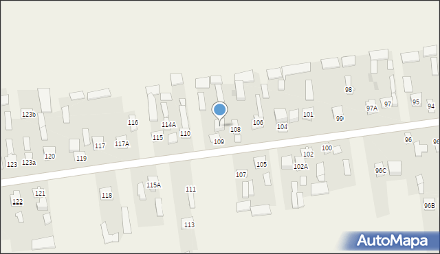 Unin, Unin, 109A, mapa Unin