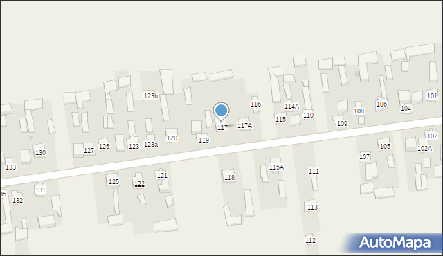 Unin, Unin, 117, mapa Unin