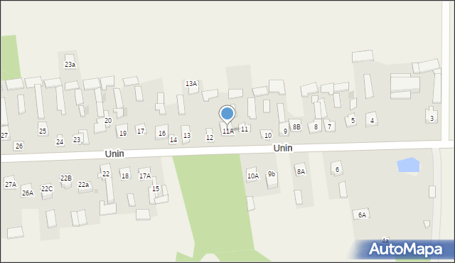 Unin, Unin, 11A, mapa Unin