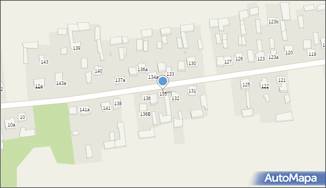 Unin, Unin, 135, mapa Unin
