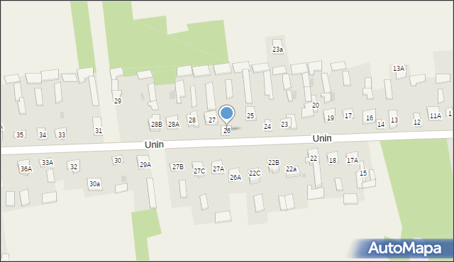 Unin, Unin, 26, mapa Unin