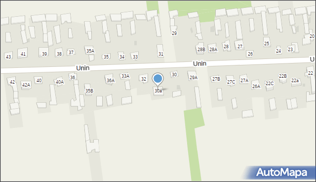Unin, Unin, 30a, mapa Unin