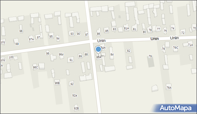 Unin, Unin, 86A, mapa Unin