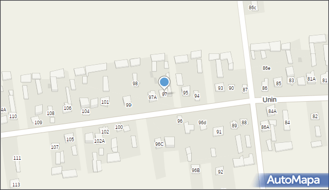 Unin, Unin, 97, mapa Unin