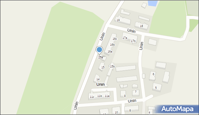 Unin, Unin, 16, mapa Unin