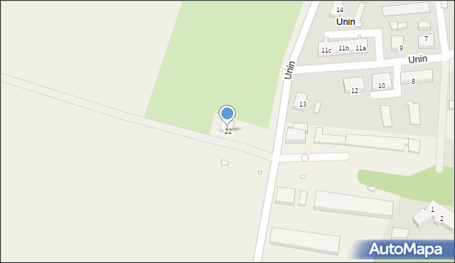 Unin, Unin, 22, mapa Unin