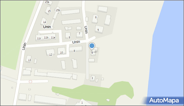 Unin, Unin, 4, mapa Unin