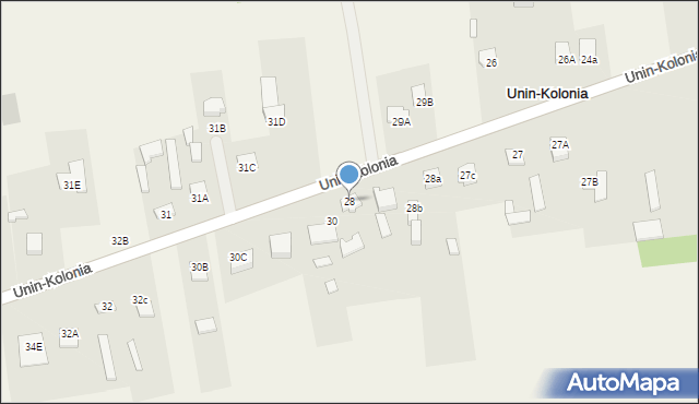 Unin-Kolonia, Unin-Kolonia, 28, mapa Unin-Kolonia