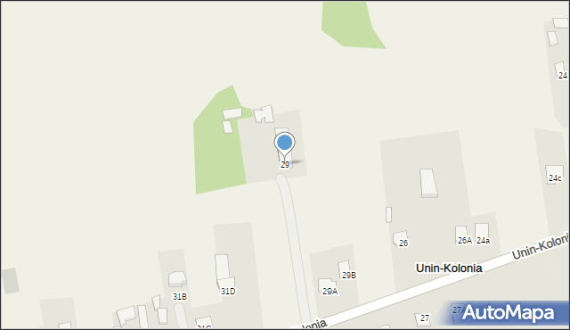 Unin-Kolonia, Unin-Kolonia, 29, mapa Unin-Kolonia