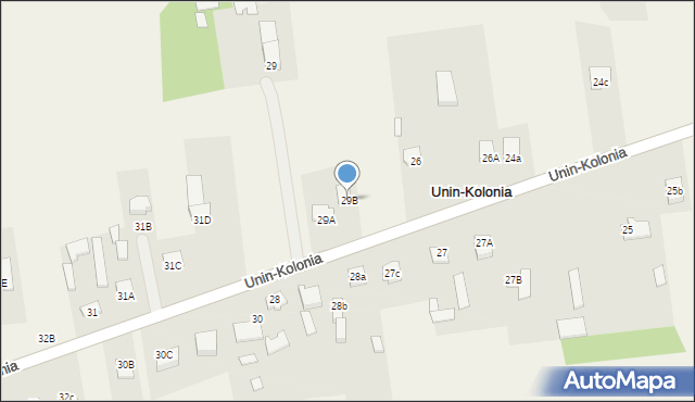 Unin-Kolonia, Unin-Kolonia, 29B, mapa Unin-Kolonia
