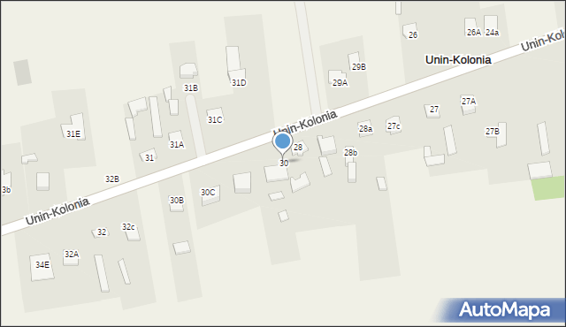 Unin-Kolonia, Unin-Kolonia, 30, mapa Unin-Kolonia