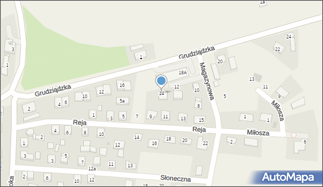 Unisław, Unisław, 14, mapa Unisław