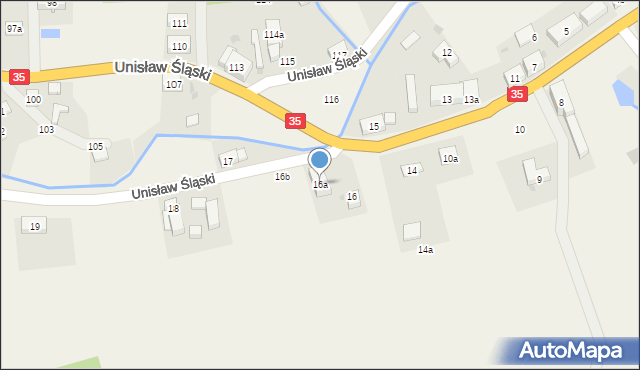 Unisław Śląski, Unisław Śląski, 16a, mapa Unisław Śląski