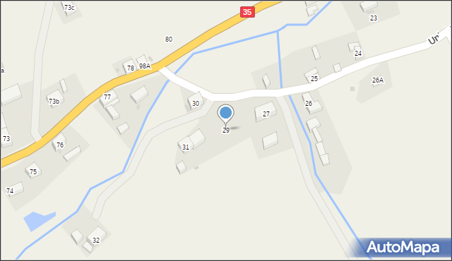 Unisław Śląski, Unisław Śląski, 29, mapa Unisław Śląski