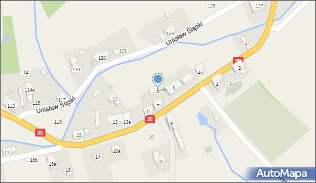 Unisław Śląski, Unisław Śląski, 6, mapa Unisław Śląski