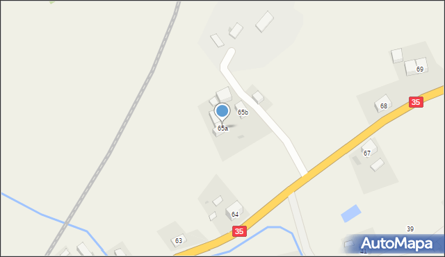Unisław Śląski, Unisław Śląski, 65a, mapa Unisław Śląski