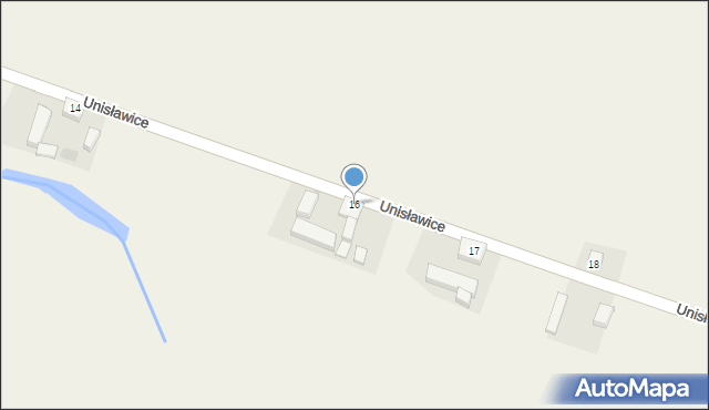 Unisławice, Unisławice, 16, mapa Unisławice