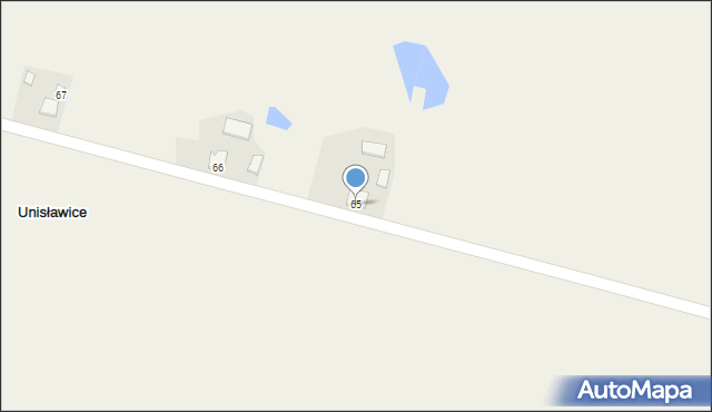 Unisławice, Unisławice, 65, mapa Unisławice