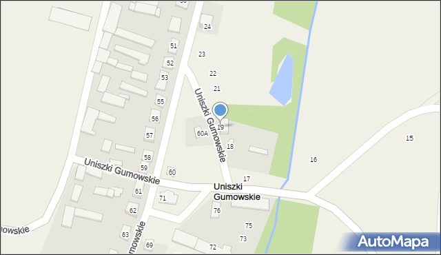 Uniszki Gumowskie, Uniszki Gumowskie, 19, mapa Uniszki Gumowskie