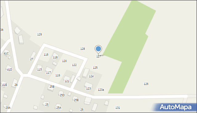 Uniszki Zawadzkie, Uniszki Zawadzkie, 127, mapa Uniszki Zawadzkie