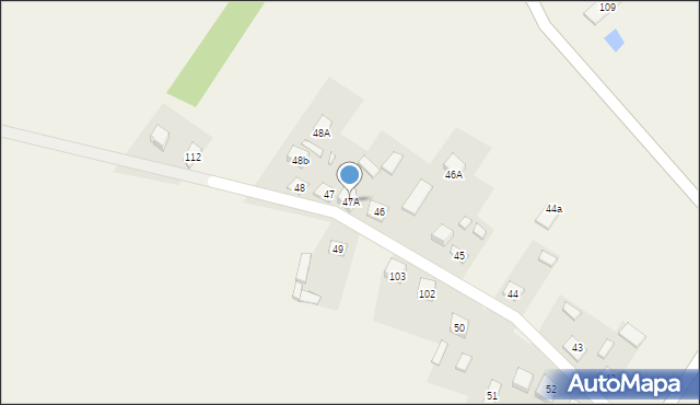 Uniszki Zawadzkie, Uniszki Zawadzkie, 47A, mapa Uniszki Zawadzkie