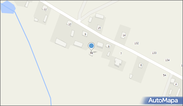 Uniszki Zawadzkie, Uniszki Zawadzkie, 8a, mapa Uniszki Zawadzkie
