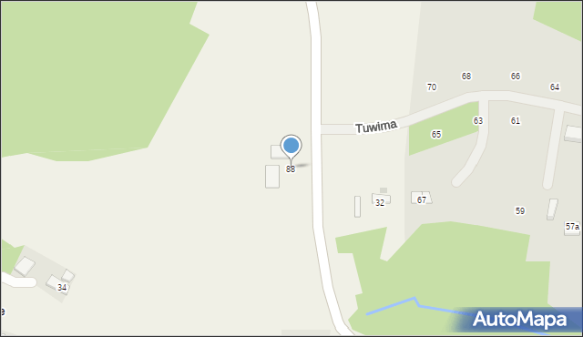 Uniszowa, Uniszowa, 88, mapa Uniszowa