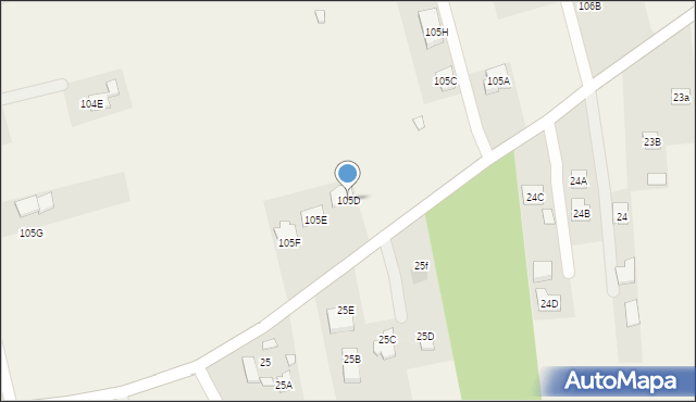 Uniszowice, Uniszowice, 105D, mapa Uniszowice