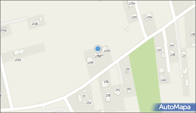 Uniszowice, Uniszowice, 105E, mapa Uniszowice