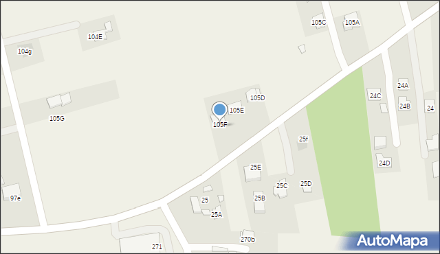 Uniszowice, Uniszowice, 105F, mapa Uniszowice