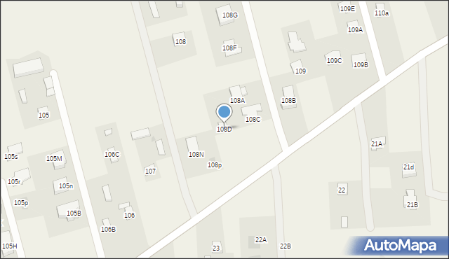 Uniszowice, Uniszowice, 108D, mapa Uniszowice