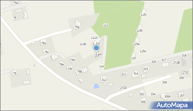 Uniszowice, Uniszowice, 113, mapa Uniszowice