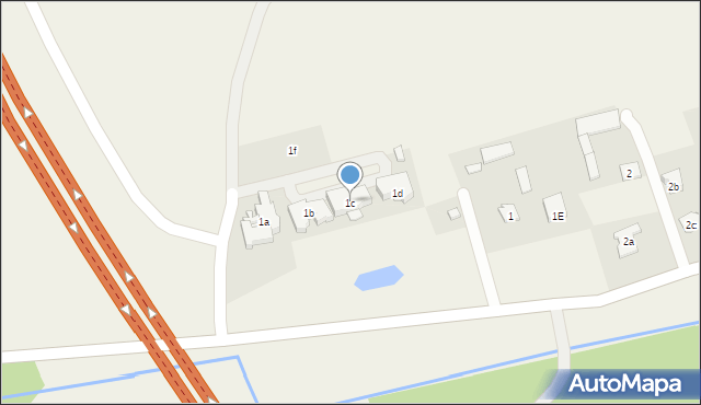 Uniszowice, Uniszowice, 1c, mapa Uniszowice