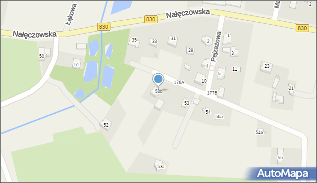 Uniszowice, Uniszowice, 53b, mapa Uniszowice