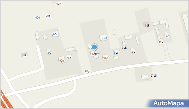 Uniszowice, Uniszowice, 91f, mapa Uniszowice