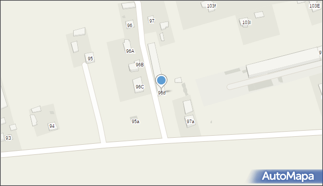 Uniszowice, Uniszowice, 96d, mapa Uniszowice