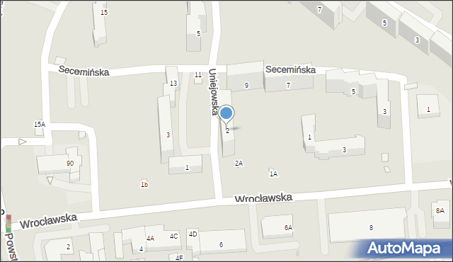 Warszawa, Uniejowska, 2, mapa Warszawy