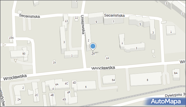 Warszawa, Uniejowska, 2A, mapa Warszawy