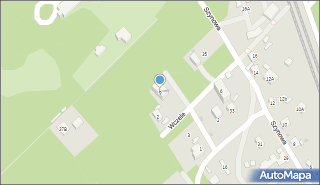 Warszawa, Uniwersału, 9, mapa Warszawy