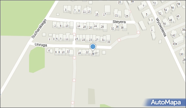 Władysławowo, Unruga Józefa, adm., 26, mapa Władysławowo