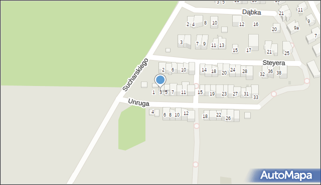 Władysławowo, Unruga Józefa, adm., 3, mapa Władysławowo