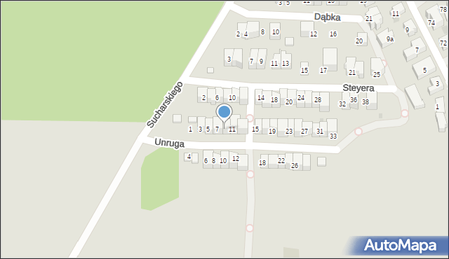 Władysławowo, Unruga Józefa, adm., 9, mapa Władysławowo