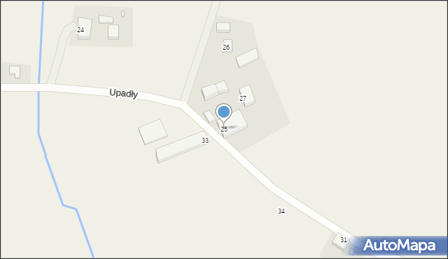 Upadły, Upadły, 25, mapa Upadły