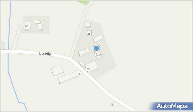 Upadły, Upadły, 27, mapa Upadły