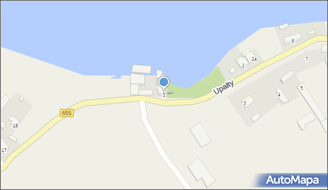 Upałty, Upałty, 1, mapa Upałty